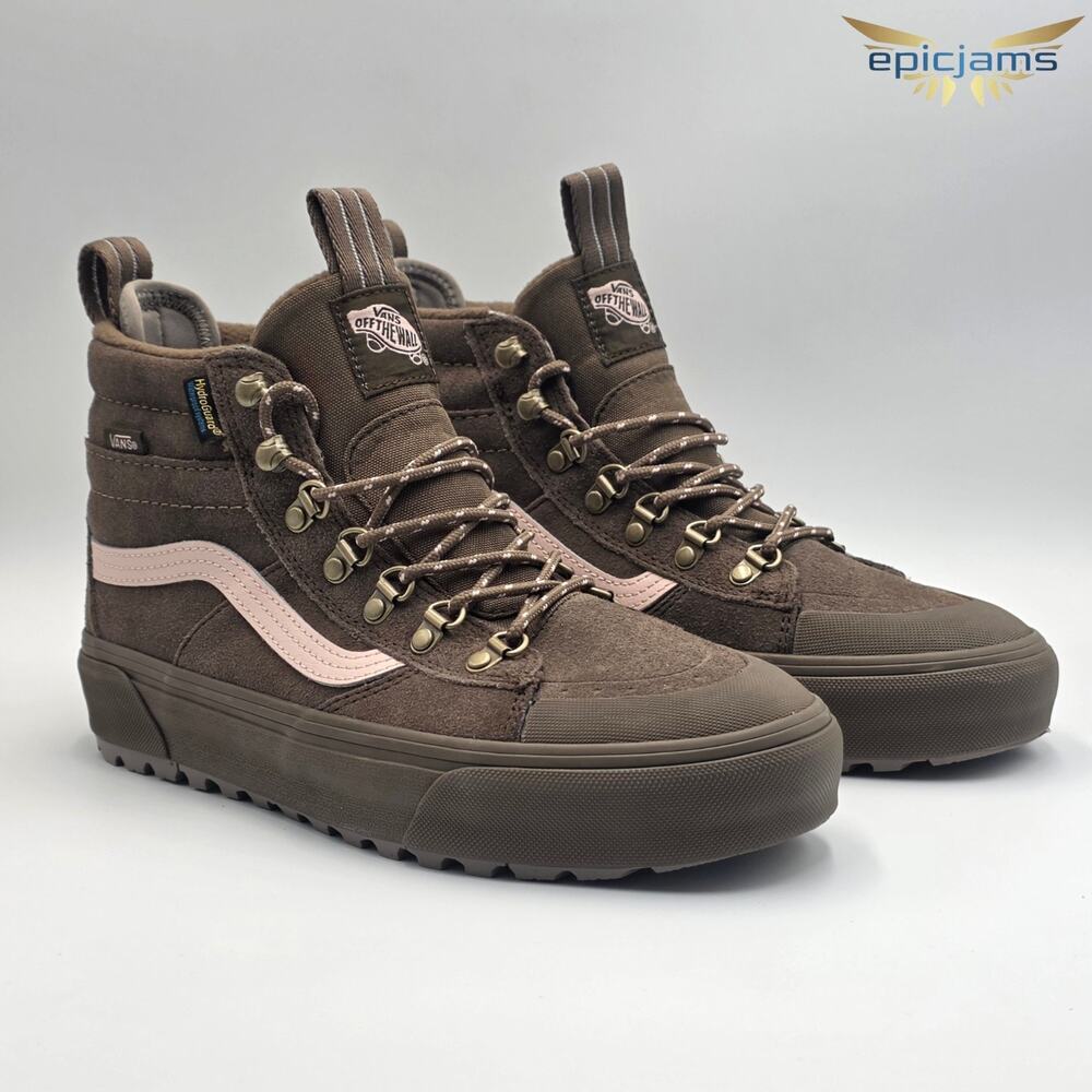 Vans MTE Sk8-Hi Size 8.5 Water Proof Brown Boots New